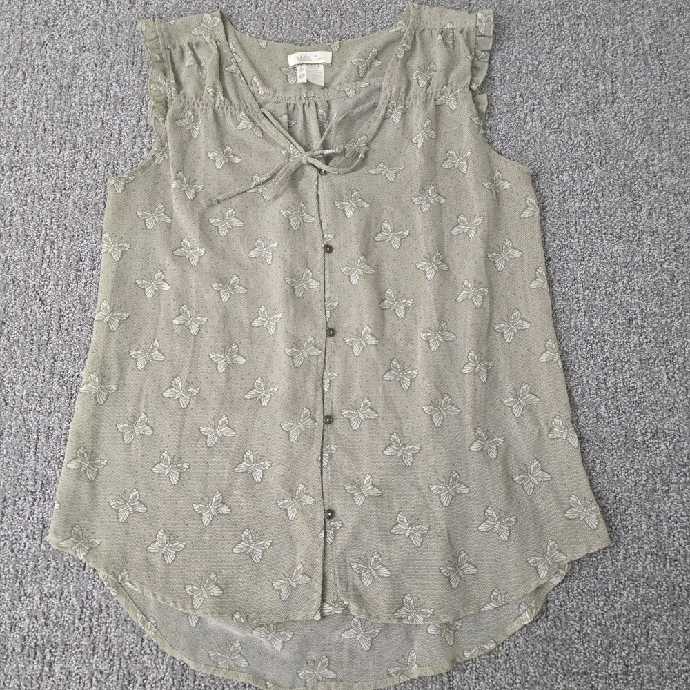 Matilda Jane S‎ Sheer Butterfly Button Up Blouse Fairycore Cottagecore